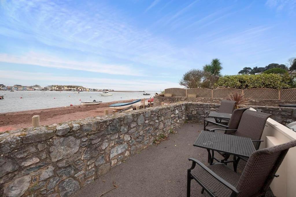 Beach Front Flat Shaldon With Parking Kültér fotó