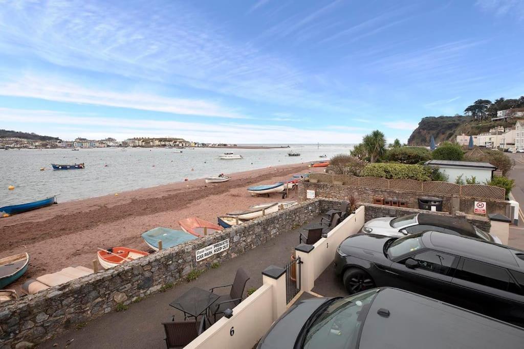 Beach Front Flat Shaldon With Parking Kültér fotó