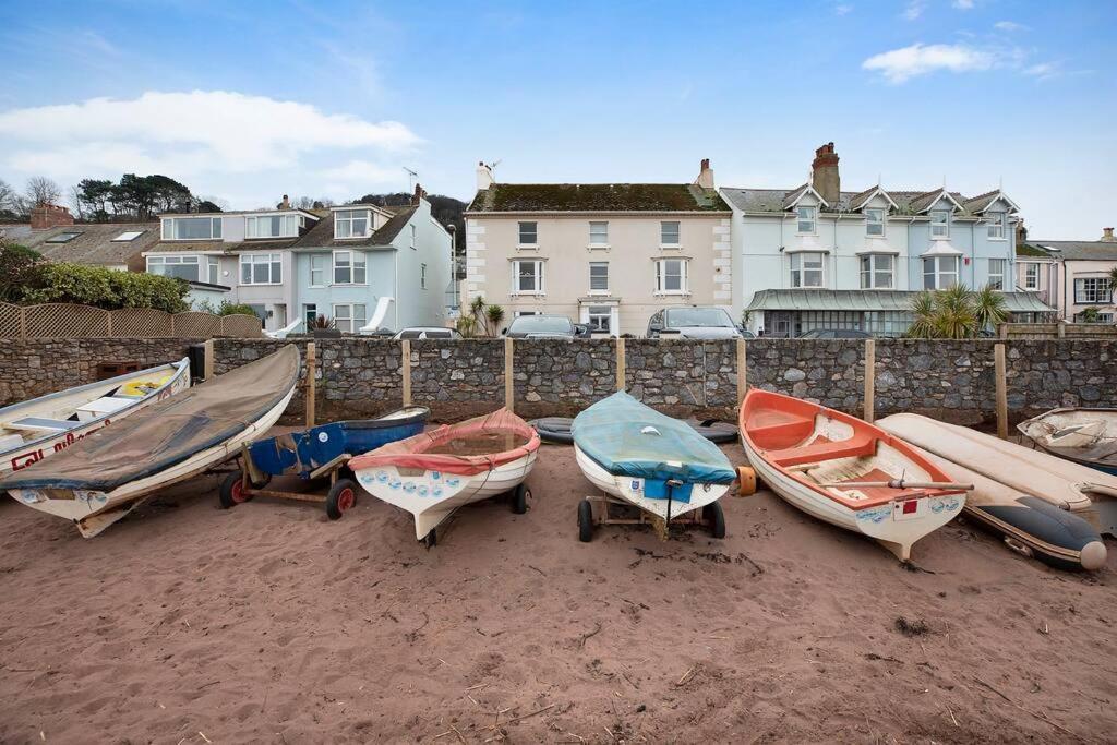 Beach Front Flat Shaldon With Parking Kültér fotó