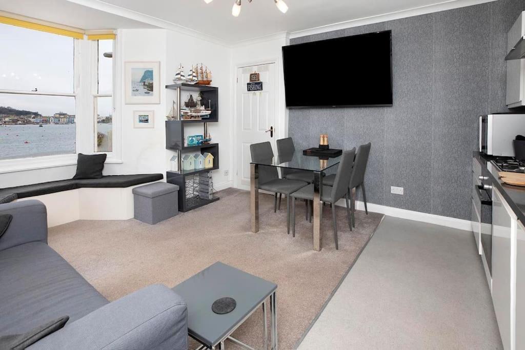 Beach Front Flat Shaldon With Parking Kültér fotó
